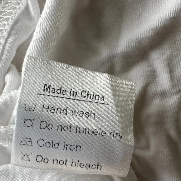 Adjustable White Slip Dress - Picture 8 of 8